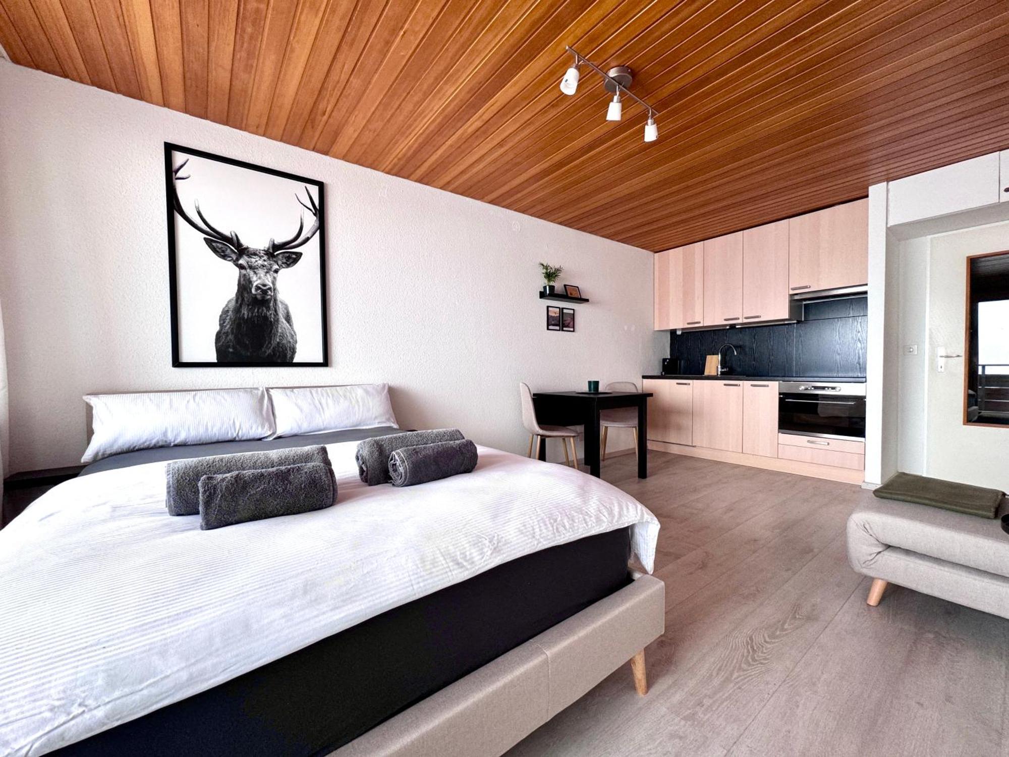 Studio Mit See- Und Bergblick Laax Zewnętrze zdjęcie